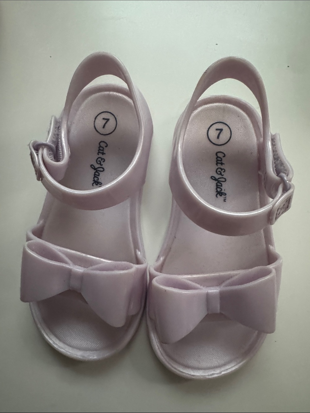 Cat & Jack Lilac Bow Girls' Sandals